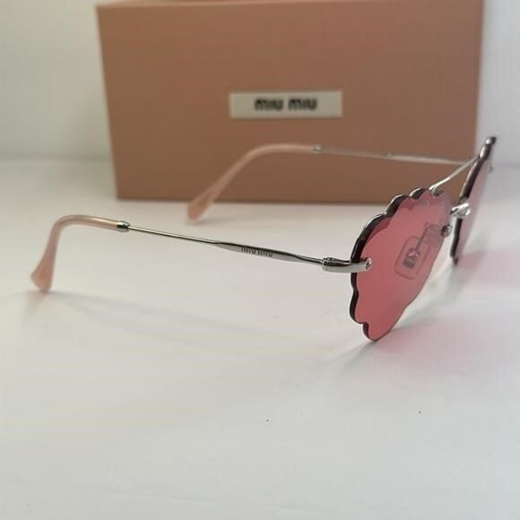 ?- New Authentic MIU MIU MU57U Irregular-Frame Sunglasses